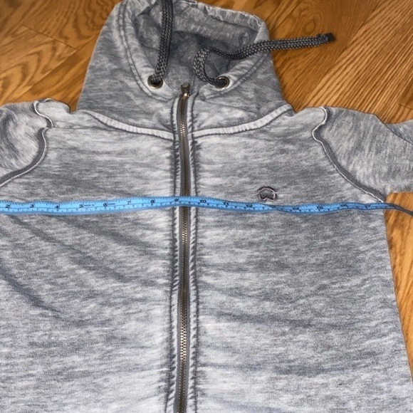 WAREHOUSE One Full Zippered Hoodie Faded Grey  Women’s Matching Set (Medium) - Picture 4 of 12